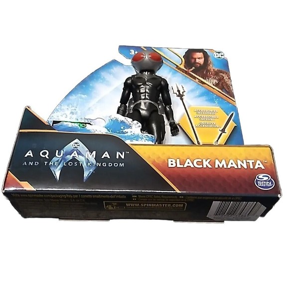 2023 Spin Master Steel Suit Aquaman and Black Manta 4” Fig - The Lost Kingdom - Picture 10 of 16